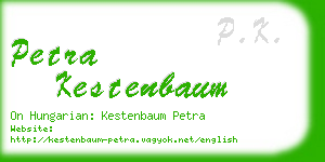 petra kestenbaum business card